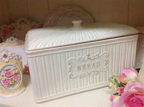 vintage ceramic bread box